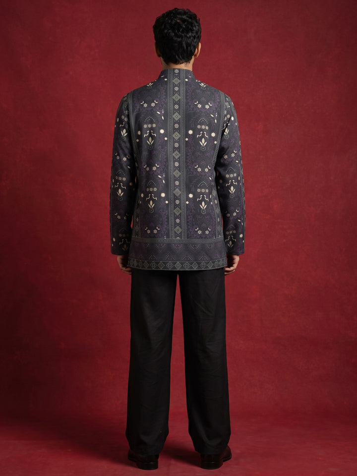 Cotton Blend Ethnic Printed Kurta With Korean Pants