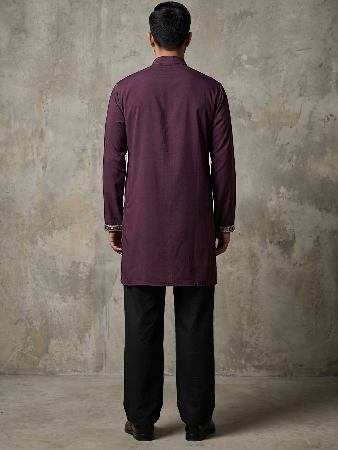 Japanese Fabric Embroidered Kurta With Korean Pants