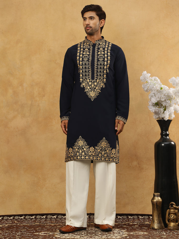 Men’S Japanese Embroidered Kurta Set