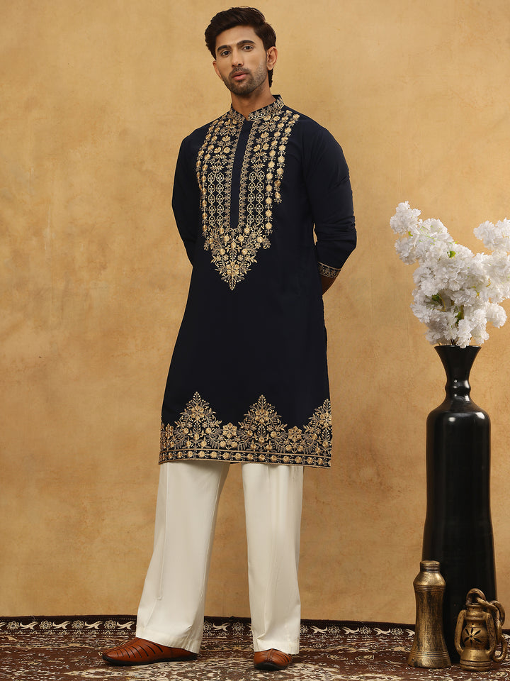 Men’S Japanese Embroidered Kurta Set