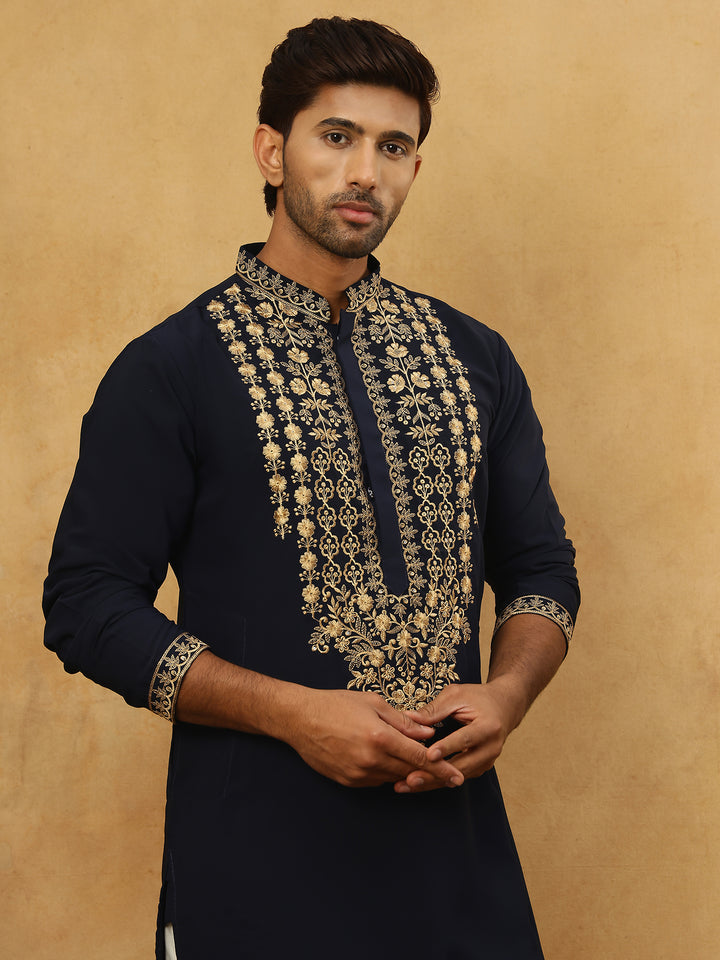 Men’S Japanese Embroidered Kurta Set