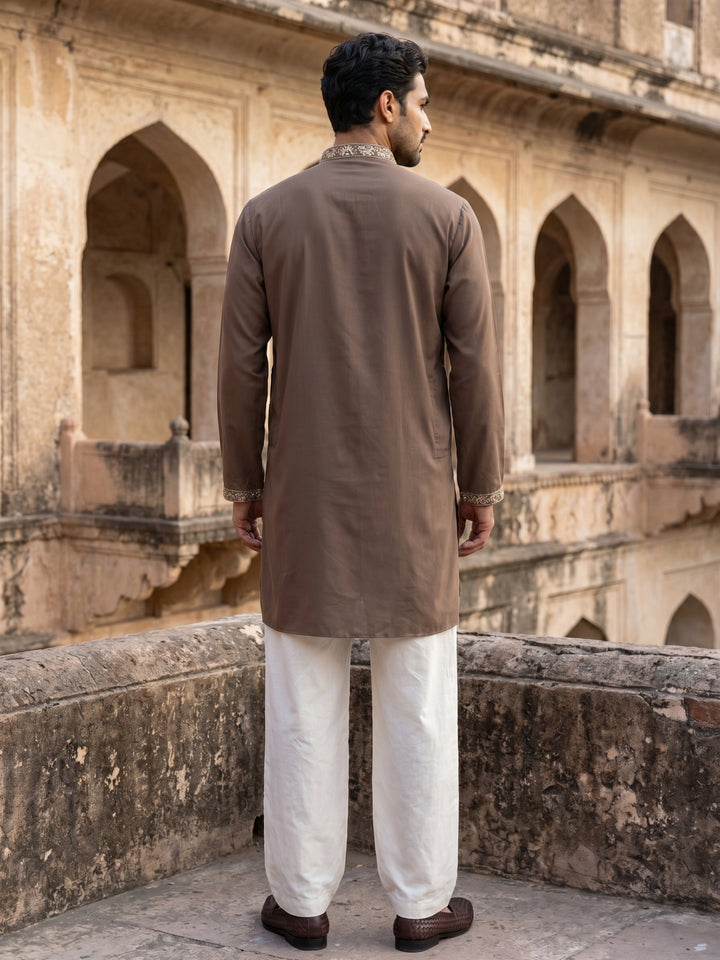 Japanese Fabric Embroidered Kurta Set