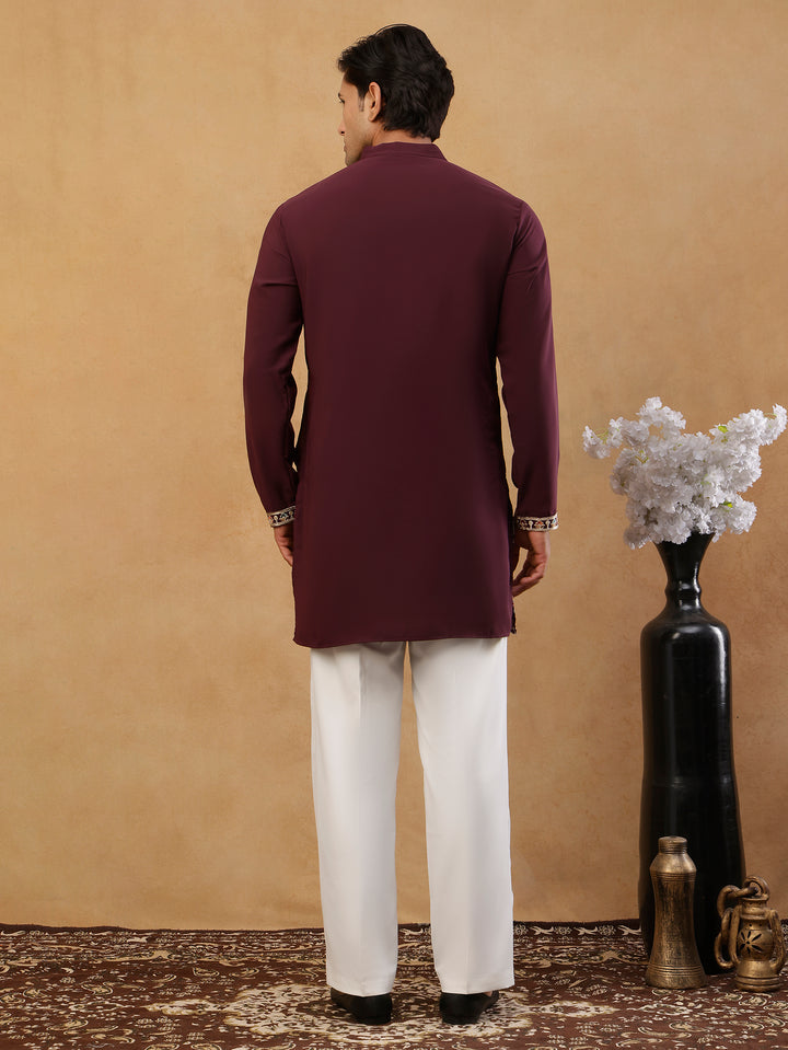 Japanese Fabric Embroidered Kurta With Korean Pants