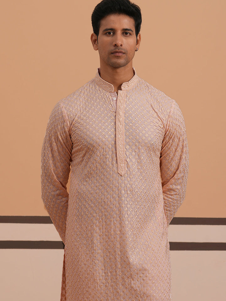 Viscose Rayon Traditional Embroidered Kurta Pyjama