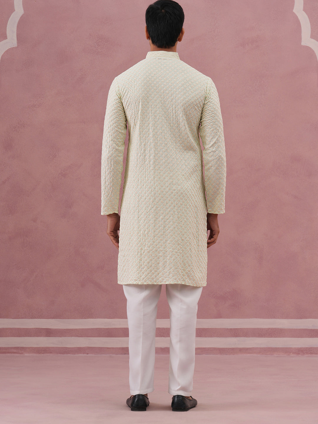 Viscose Rayon Traditional Embroidered Kurta Pyjama