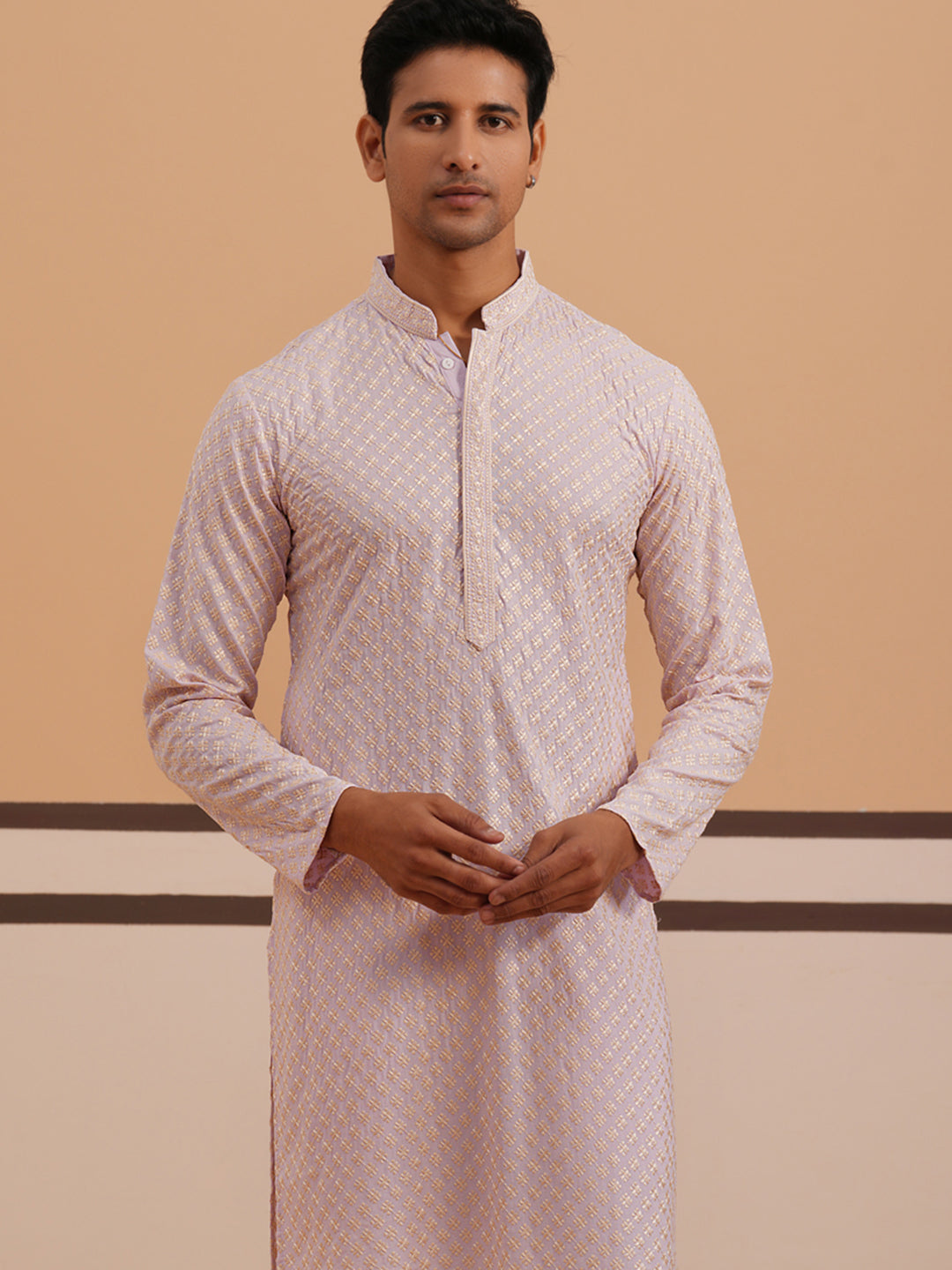 Viscose Rayon Traditional Embroidered Kurta Pyjama