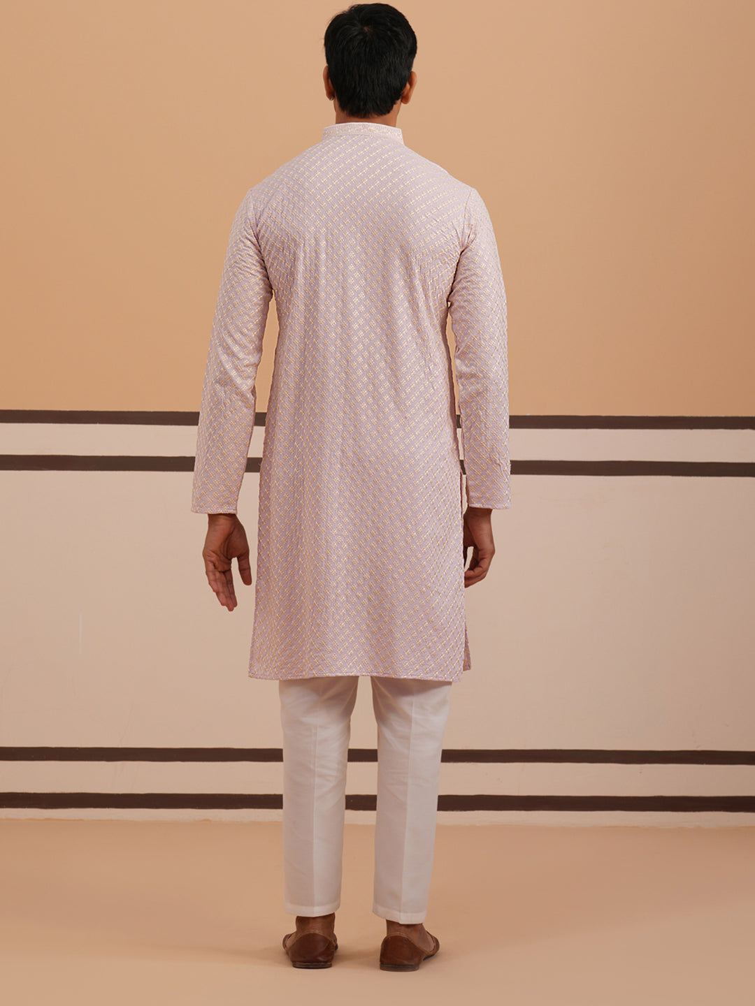 Viscose Rayon Traditional Embroidered Kurta Pyjama