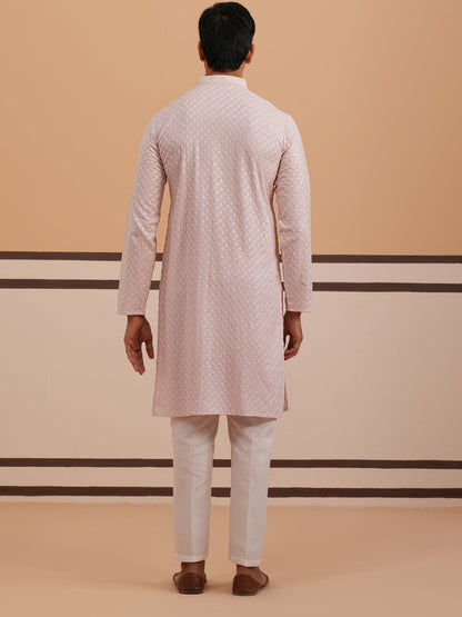 Viscose Rayon Traditional Embroidered Kurta Pyjama