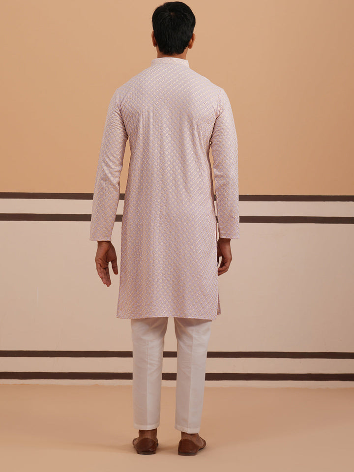 Viscose Rayon Traditional Embroidered Kurta Pyjama