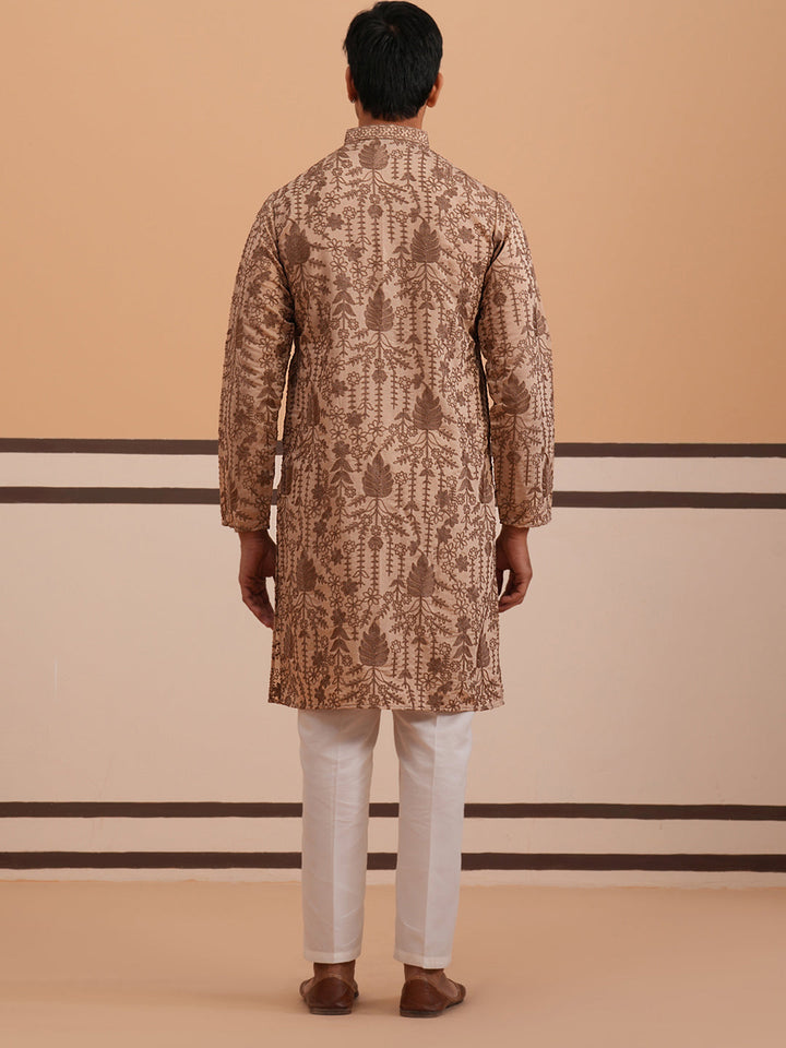 Men’S Ethnic Embroidered Kurta Pyjama
