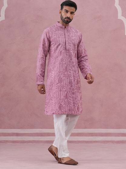 Men’S Ethnic Embroidered Kurta Pyjama