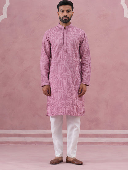 Men’S Ethnic Embroidered Kurta Pyjama