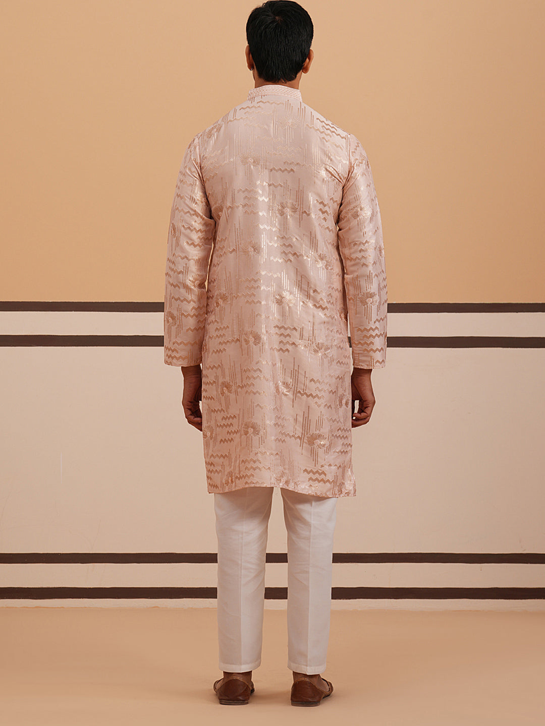 Premium Silk Blend Embroidered Kurta Pyjama