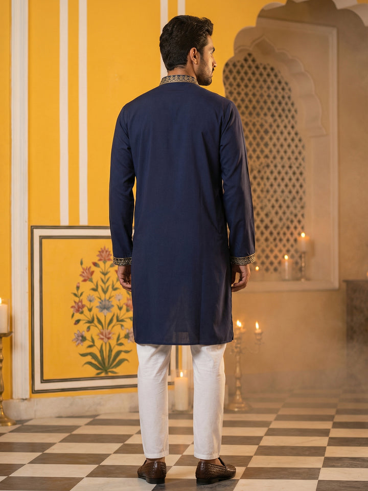 Men’S Japanese Embroidered Kurta Set