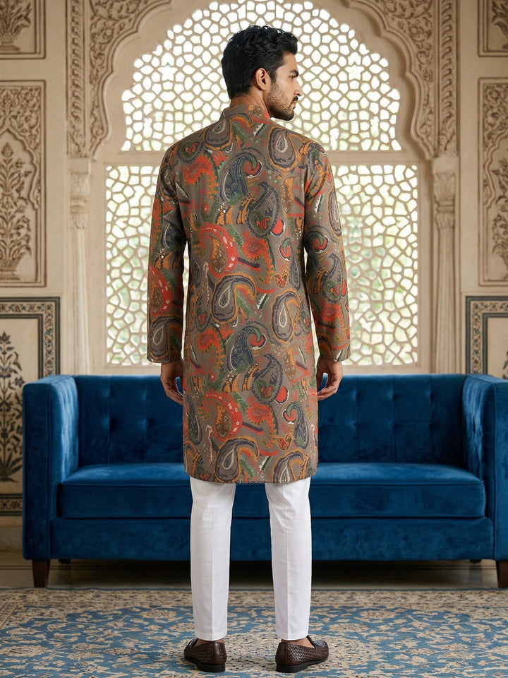 Paisley Printed Kurta Pyjama Set