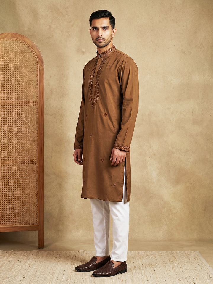 Men’S Imported Japanese Embroidered Kurta Pyjama Set