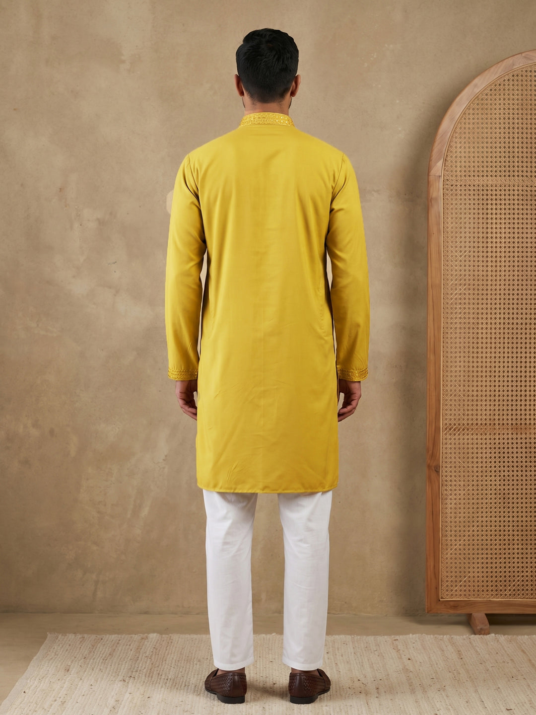 Men’S Imported Japanese Embroidered Kurta Pyjama Set