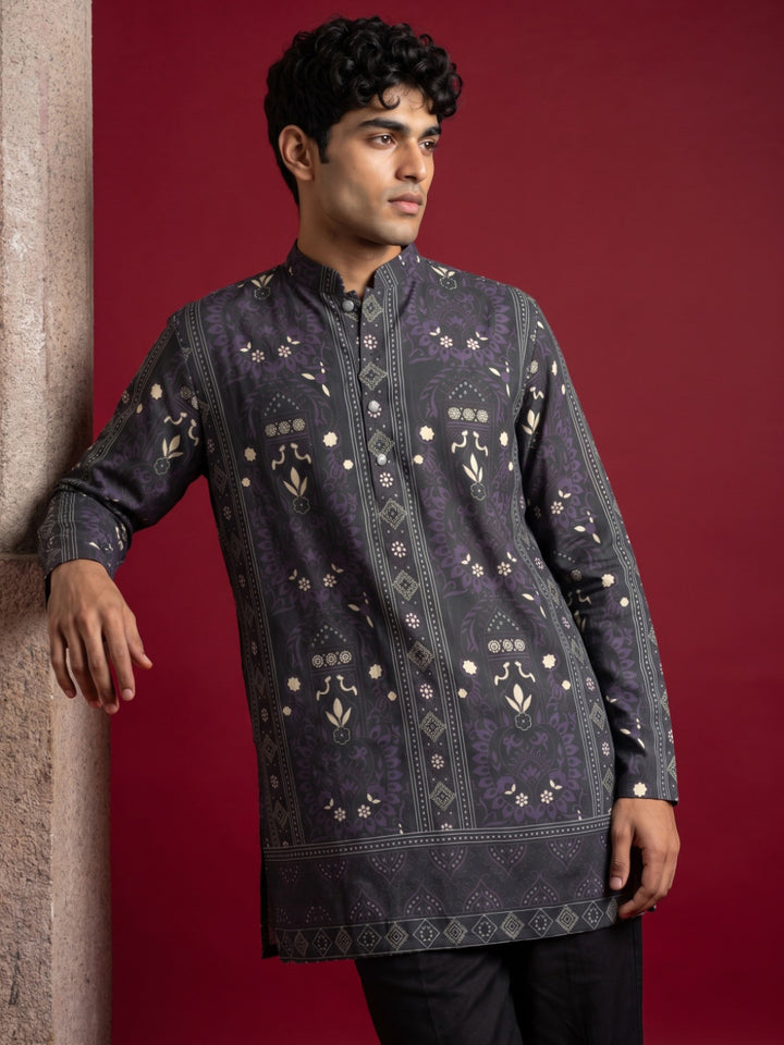 Cotton Blend Ethnic Printed Kurta