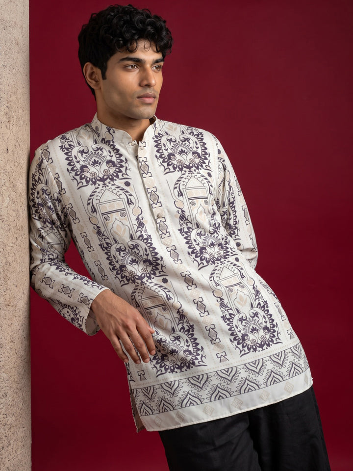 Cotton Blend Ethnic Printed Kurta