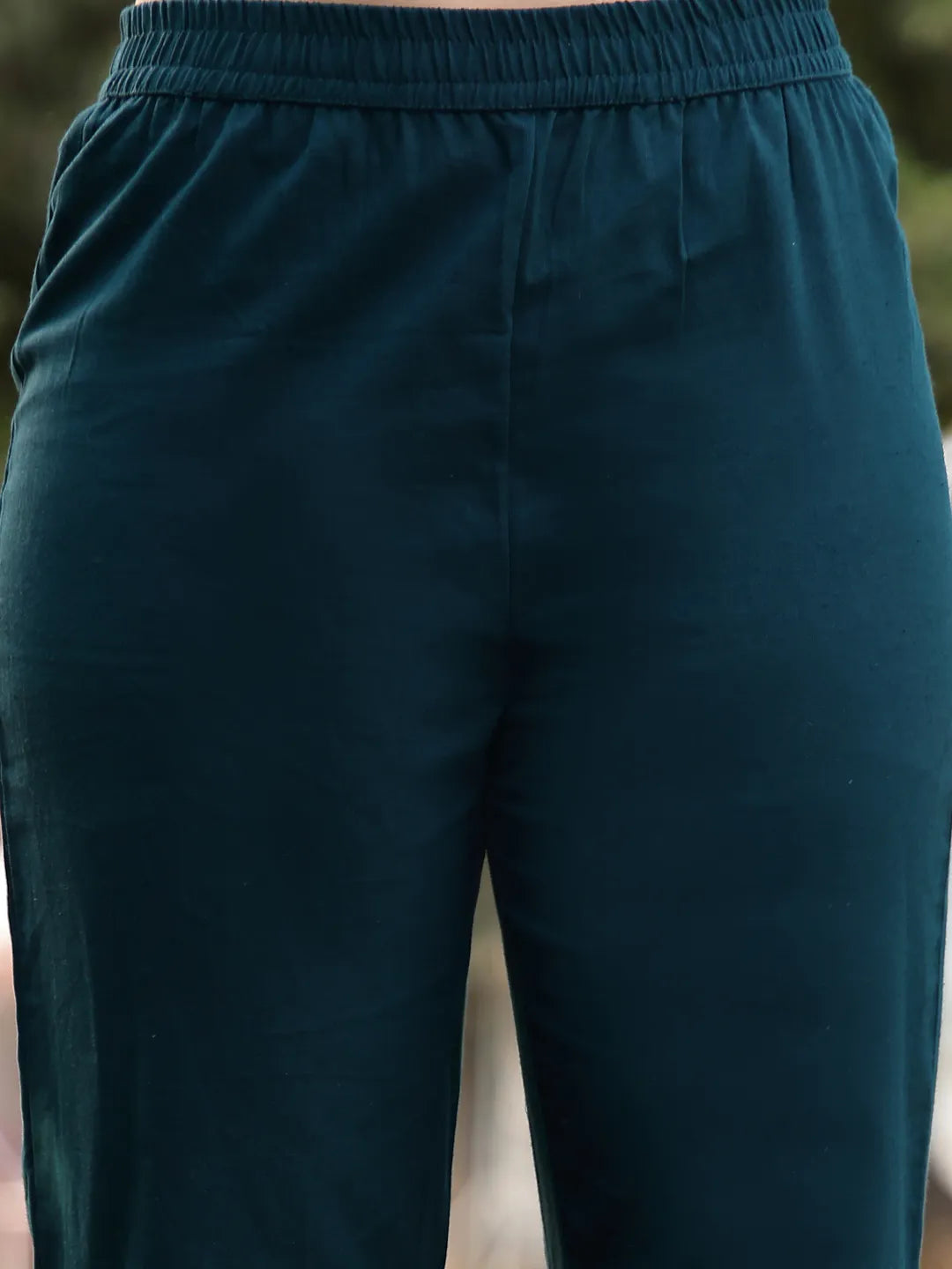 Grey Floral Print linen A Line Have A Lining Kurta Trouser Dupatta Set