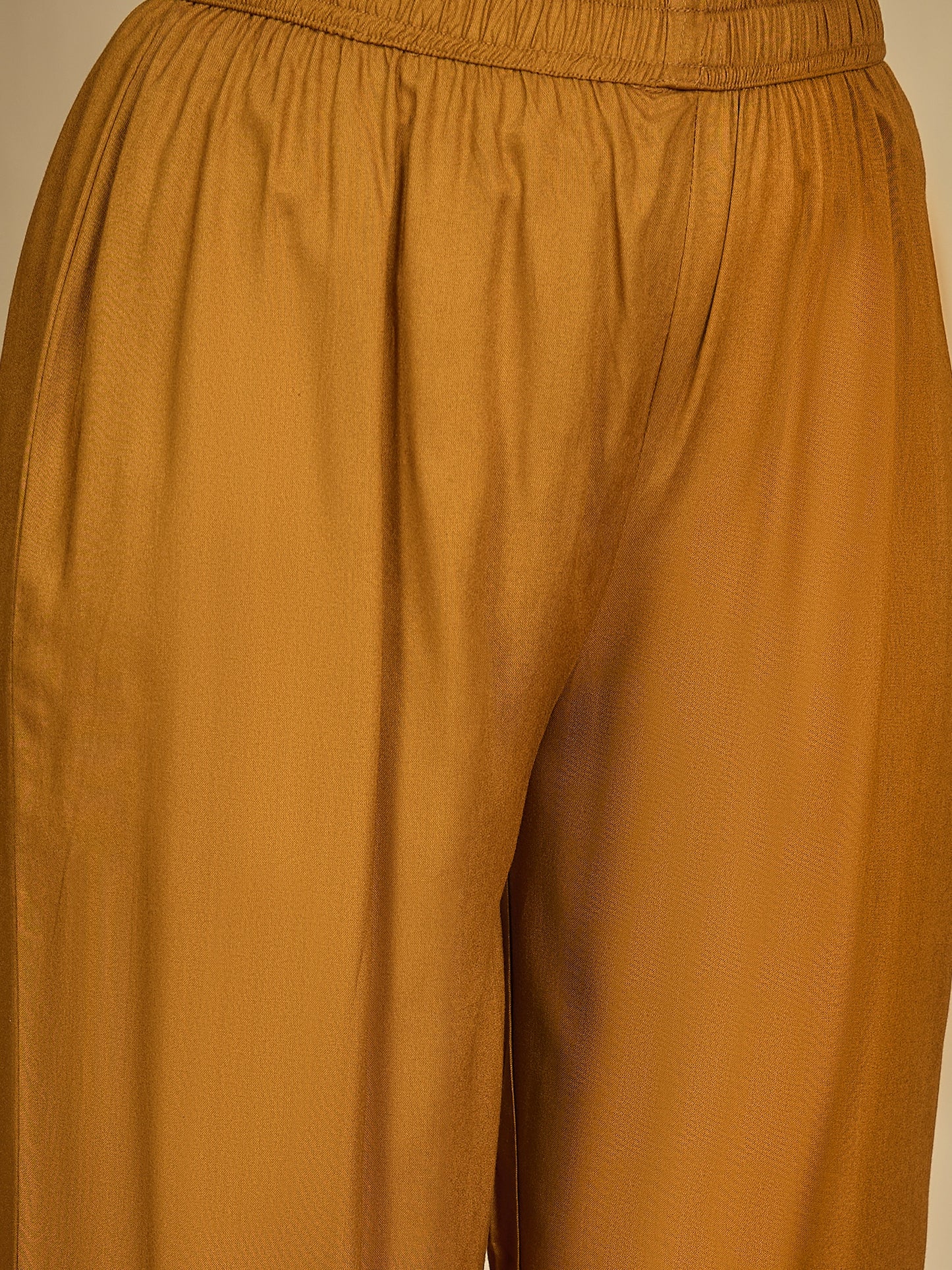 Rayon Calf Length Printed Sleeveless V-Neck A-Line Kurta Suit Set