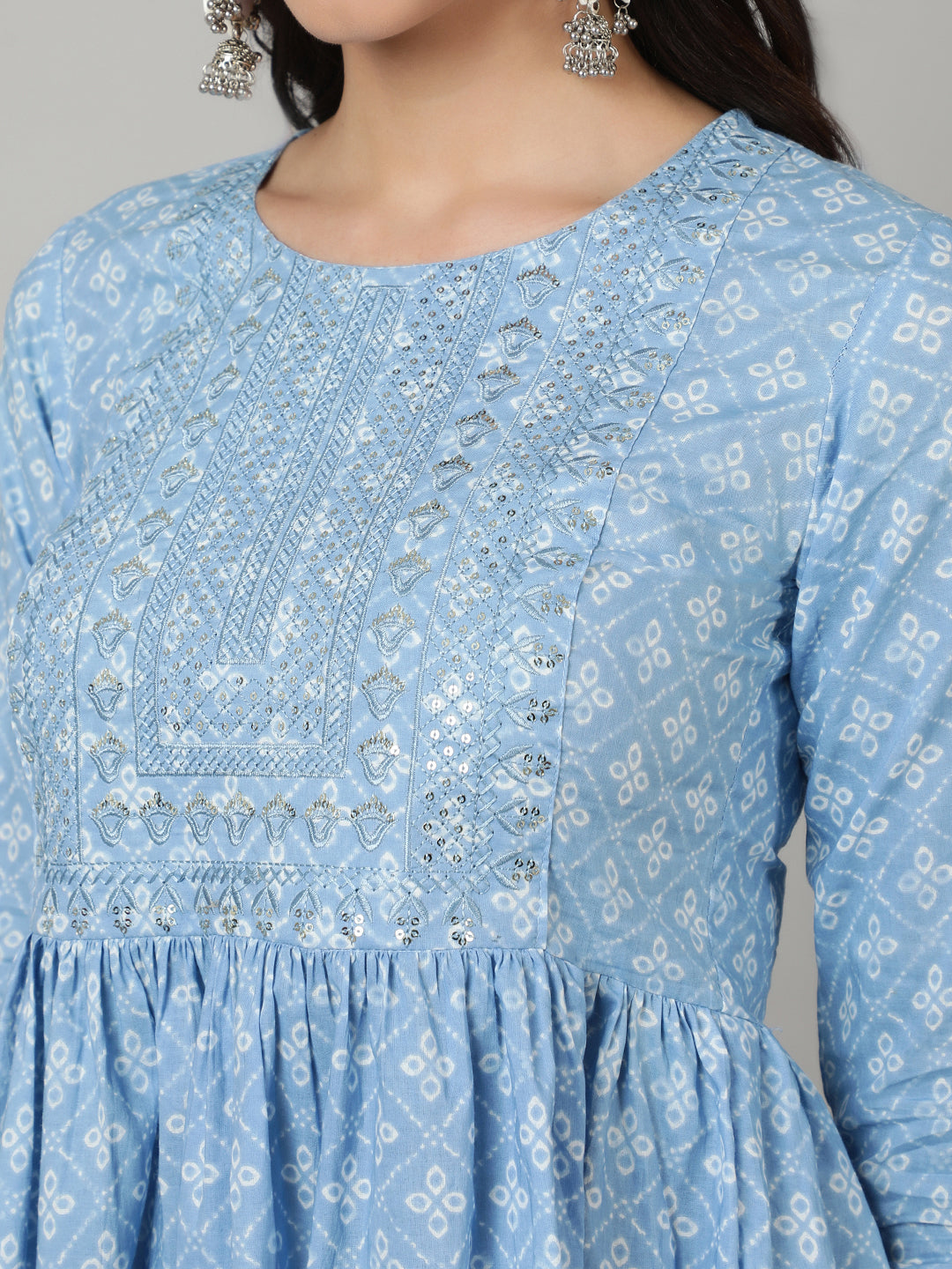 Regular Fit Embroidered  Top