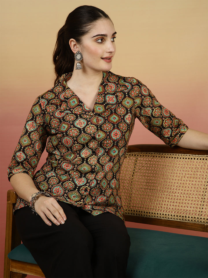 Western Printed Top