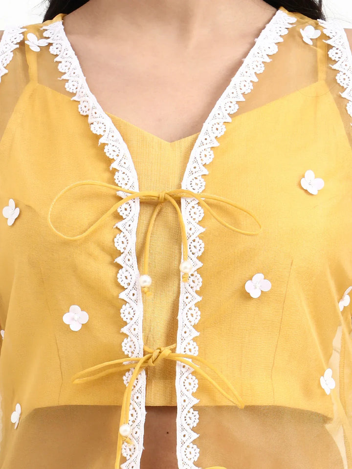 Organza Western Style Co-Ord Set