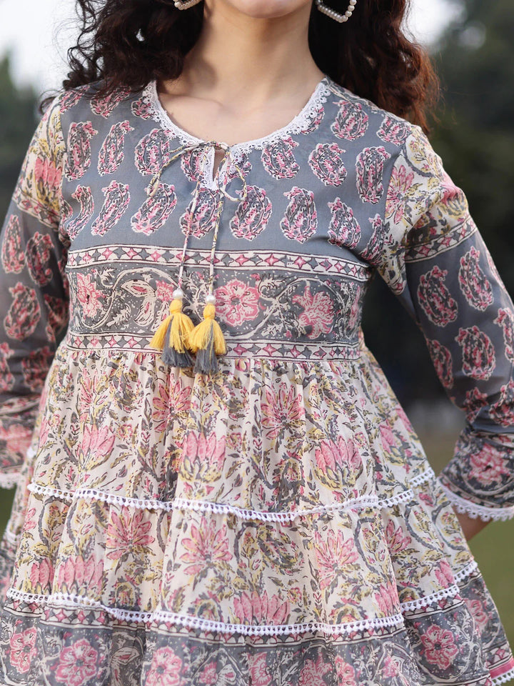 Cotton White Flare Top