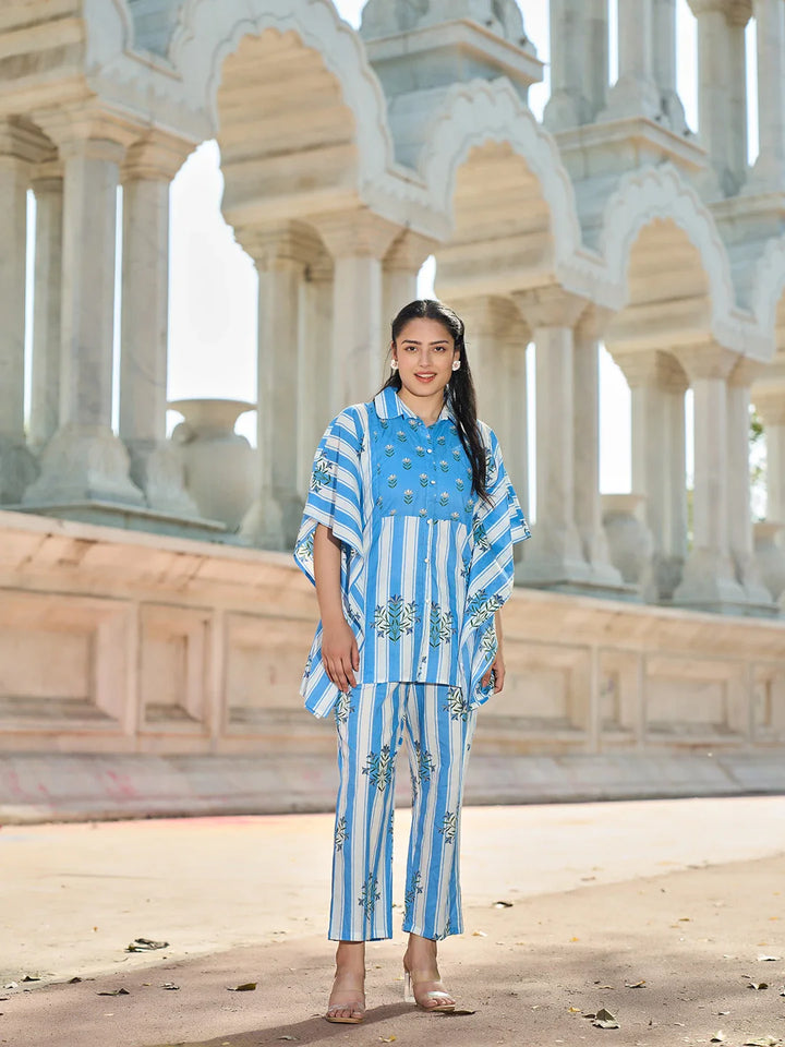 Zig Zag Thigh Length Co-Ord Set