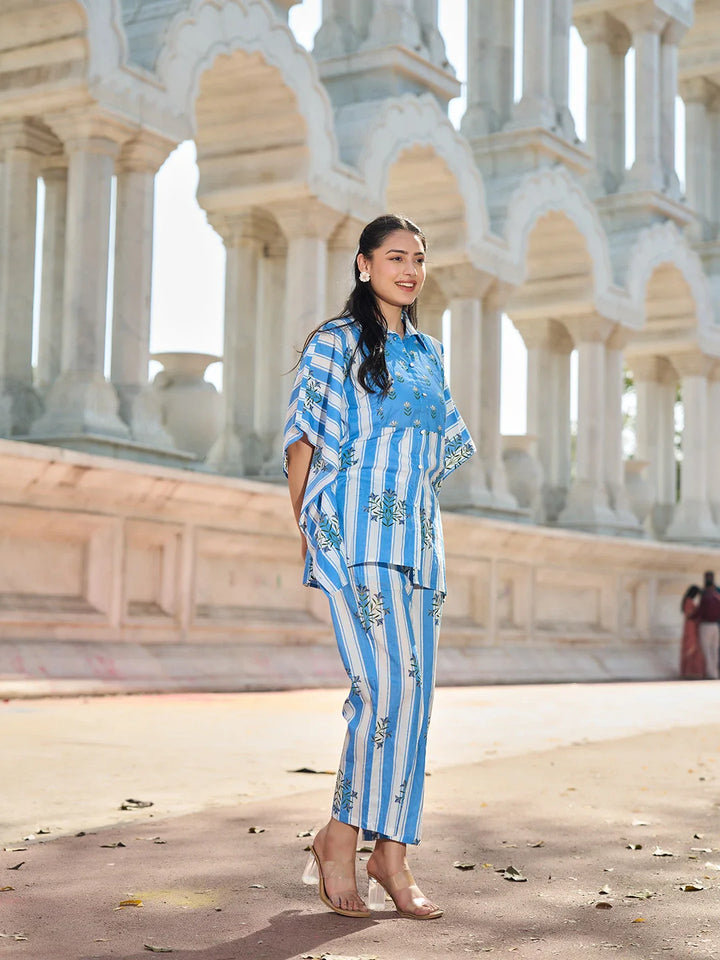 Zig Zag Thigh Length Co-Ord Set