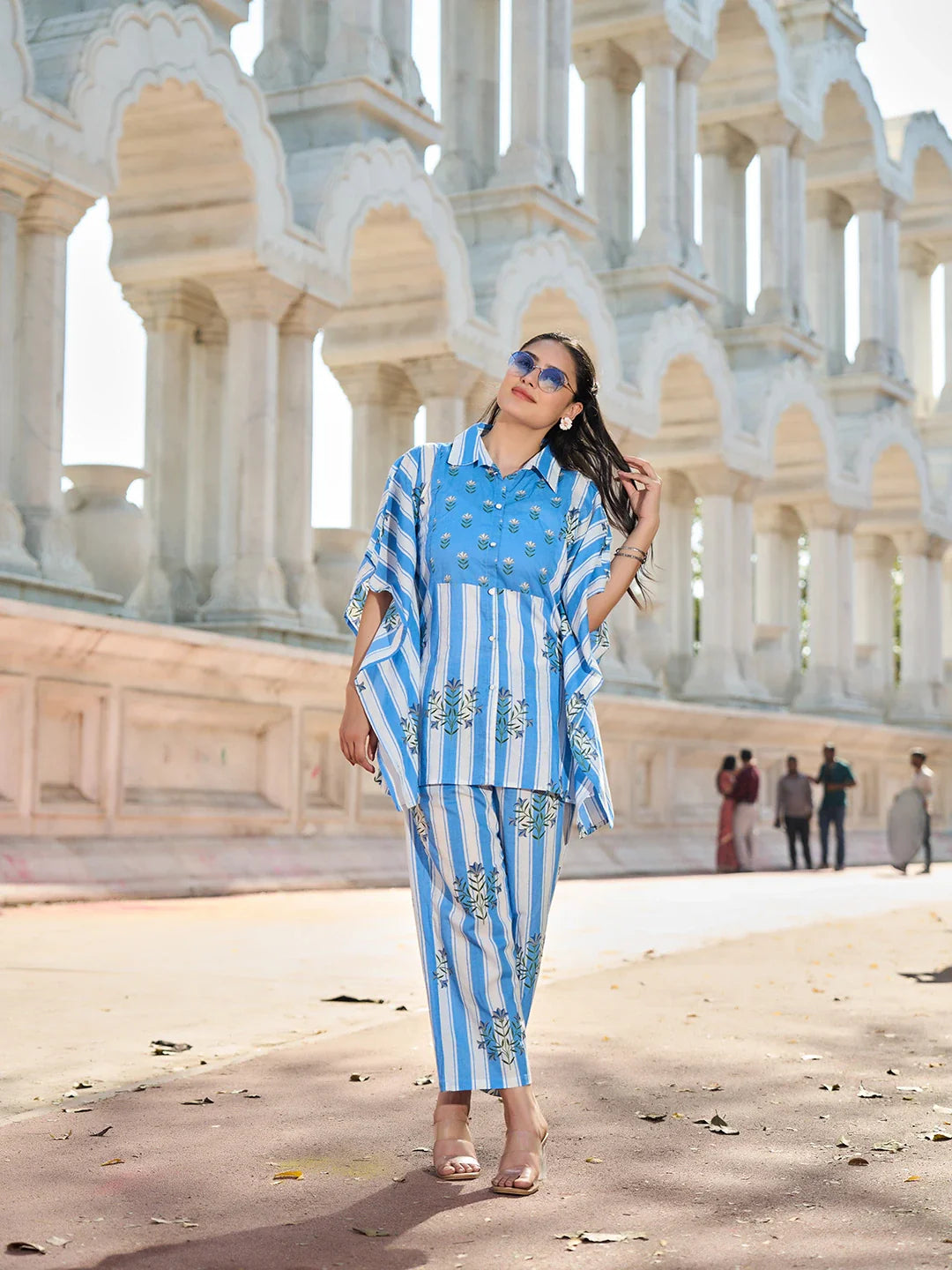 Zig Zag Thigh Length Co-Ord Set