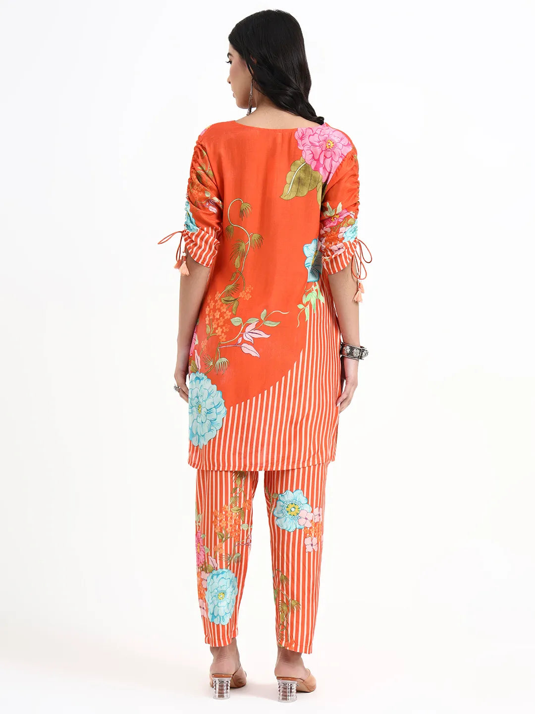 Digtal Print A-Line Muslin Co-Ord Set
