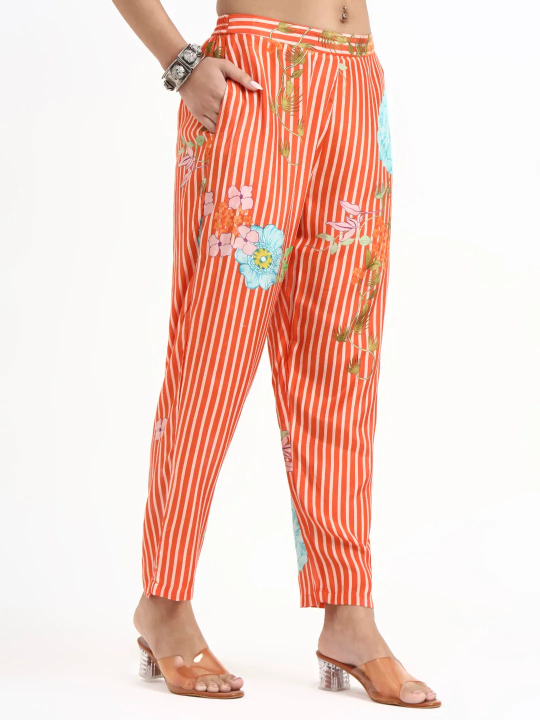 Digtal Print A-Line Muslin Co-Ord Set