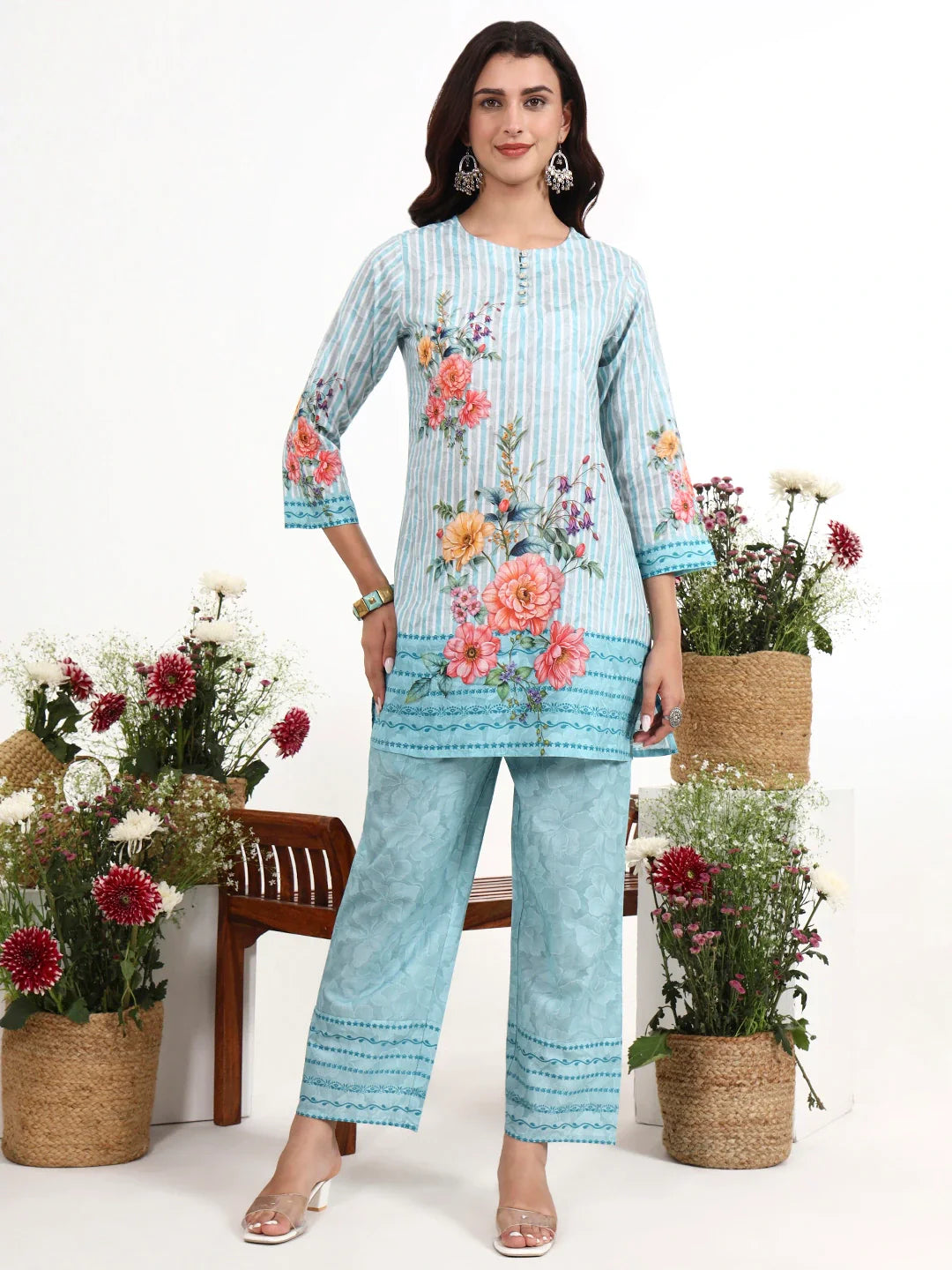 Printed Cotton Co-Ord Set