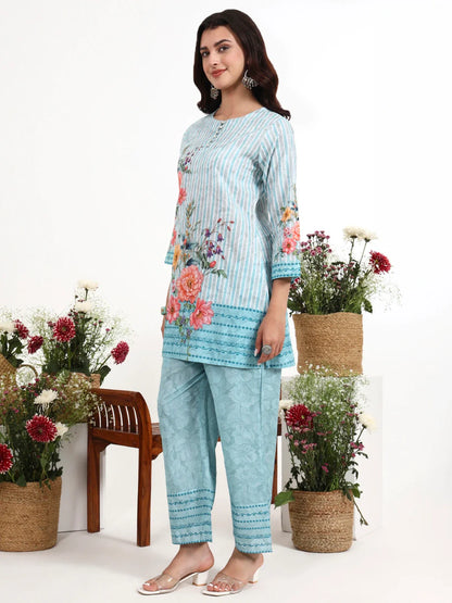 Printed Cotton Co-Ord Set