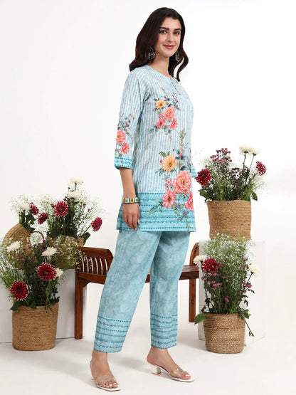 Printed Cotton Co-Ord Set