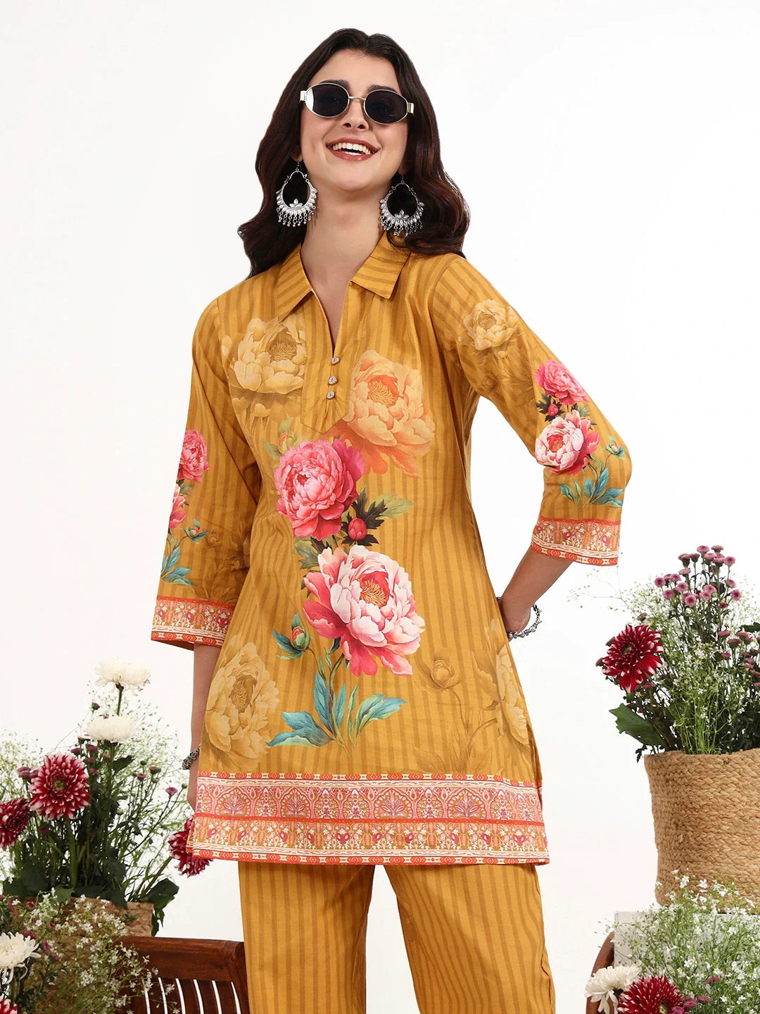 Printed Cotton Co-Ord Set