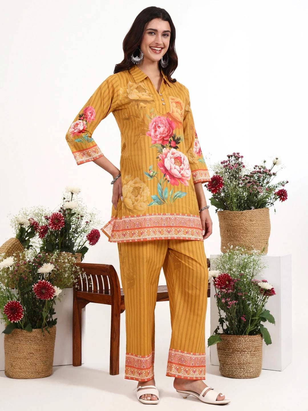 Printed Cotton Co-Ord Set