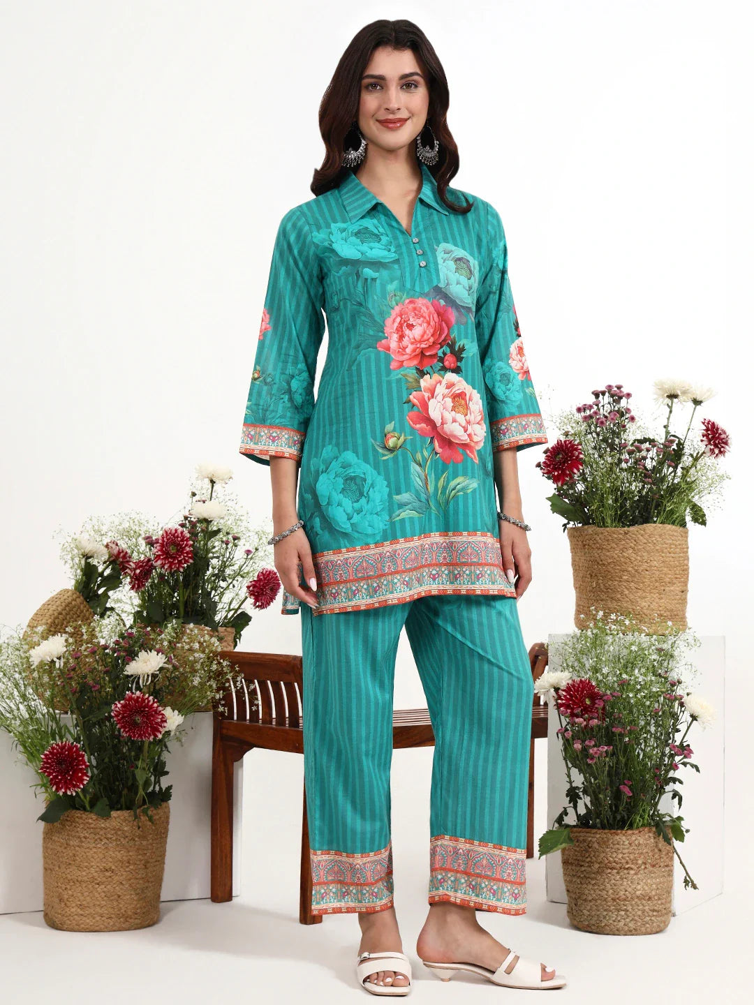 Printed Cotton Co-Ord Set