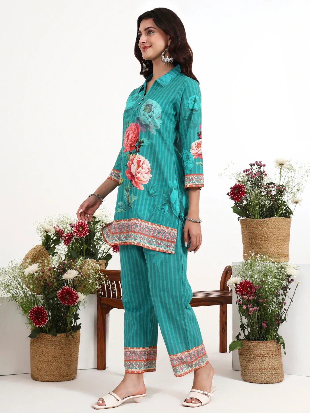 Printed Cotton Co-Ord Set