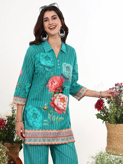 Printed Cotton Co-Ord Set