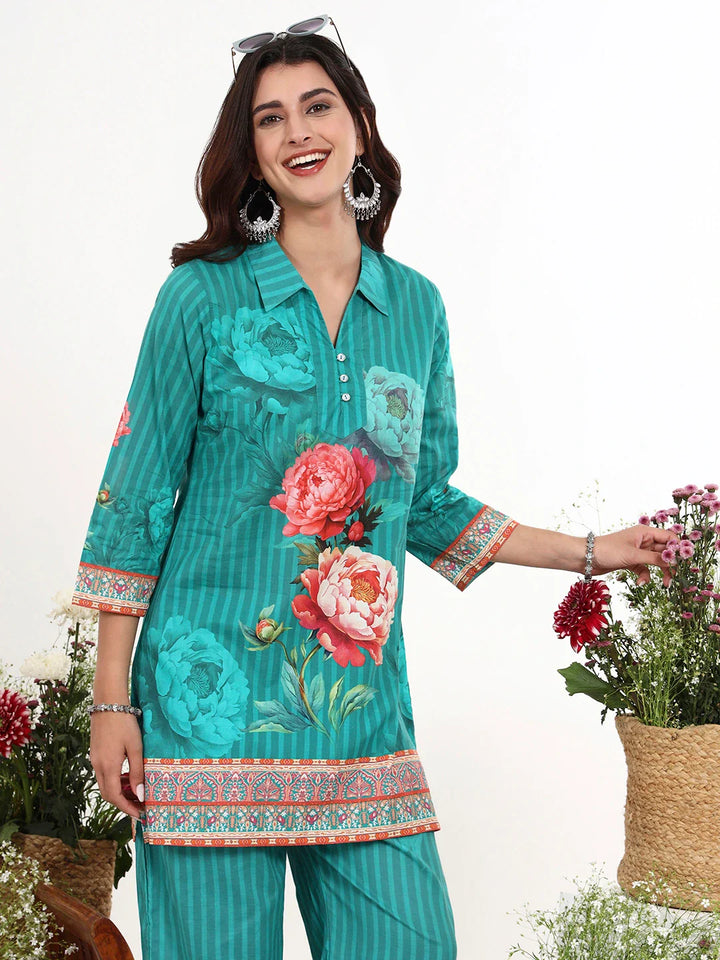 Printed Cotton Co-Ord Set