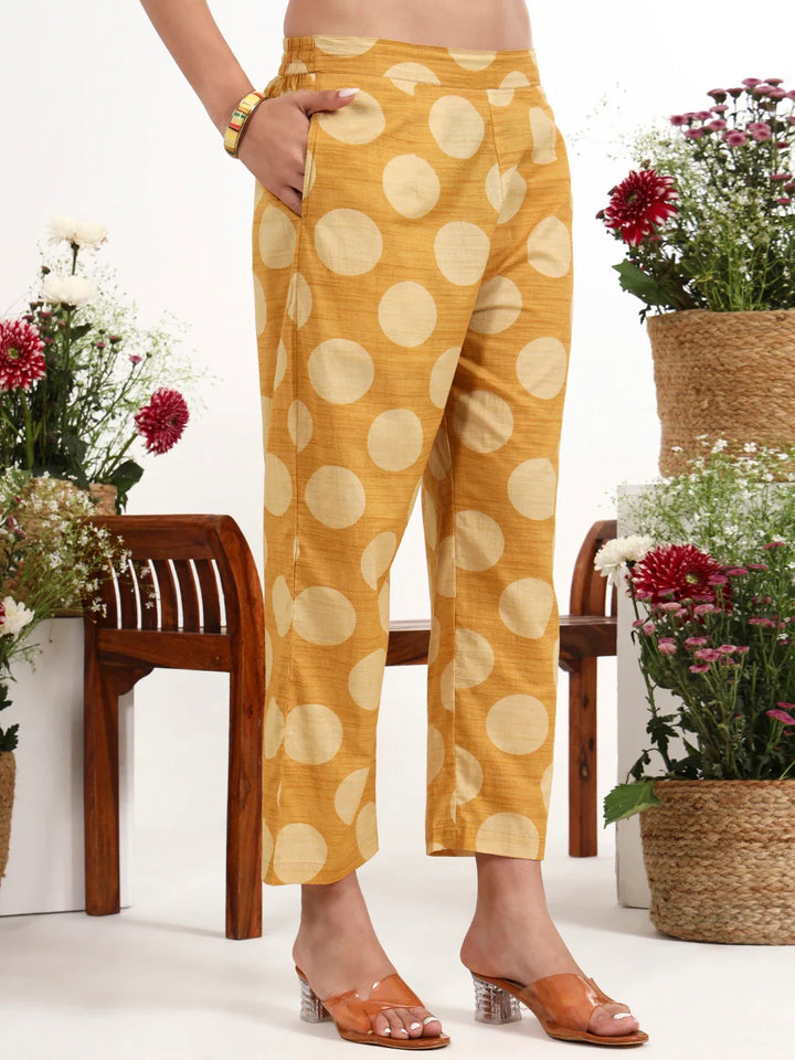 Polka Dot Printed Cotton Co-Ord Set