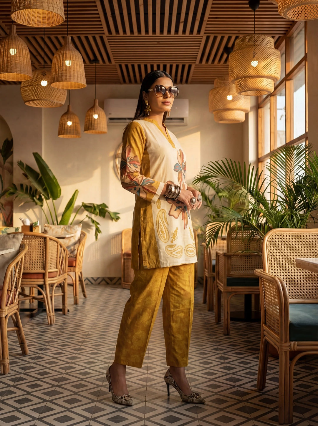 Printed Cotton Co-Ord Set