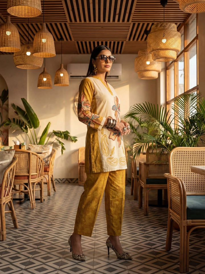 Printed Cotton Co-Ord Set