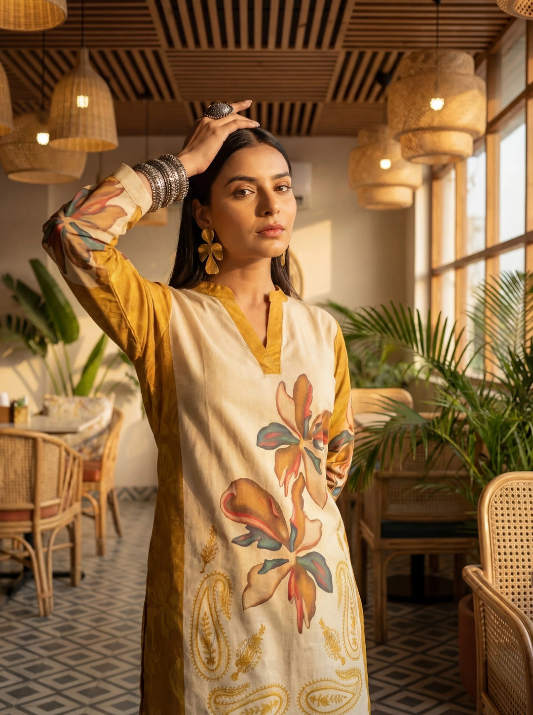 Printed Cotton Co-Ord Set