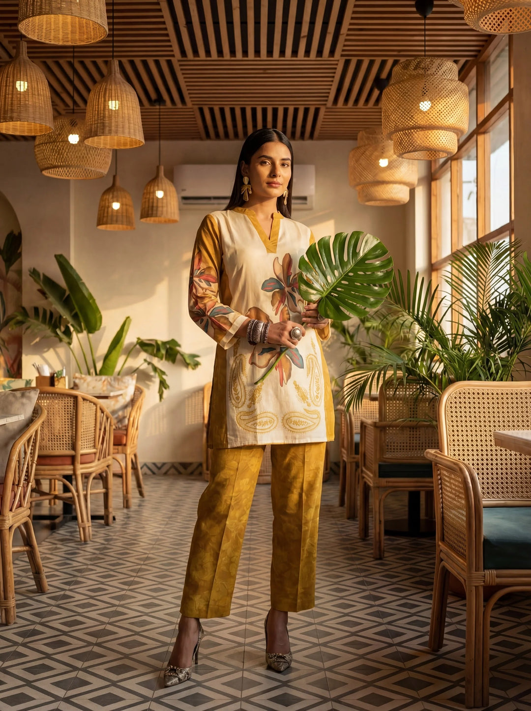 Printed Cotton Co-Ord Set