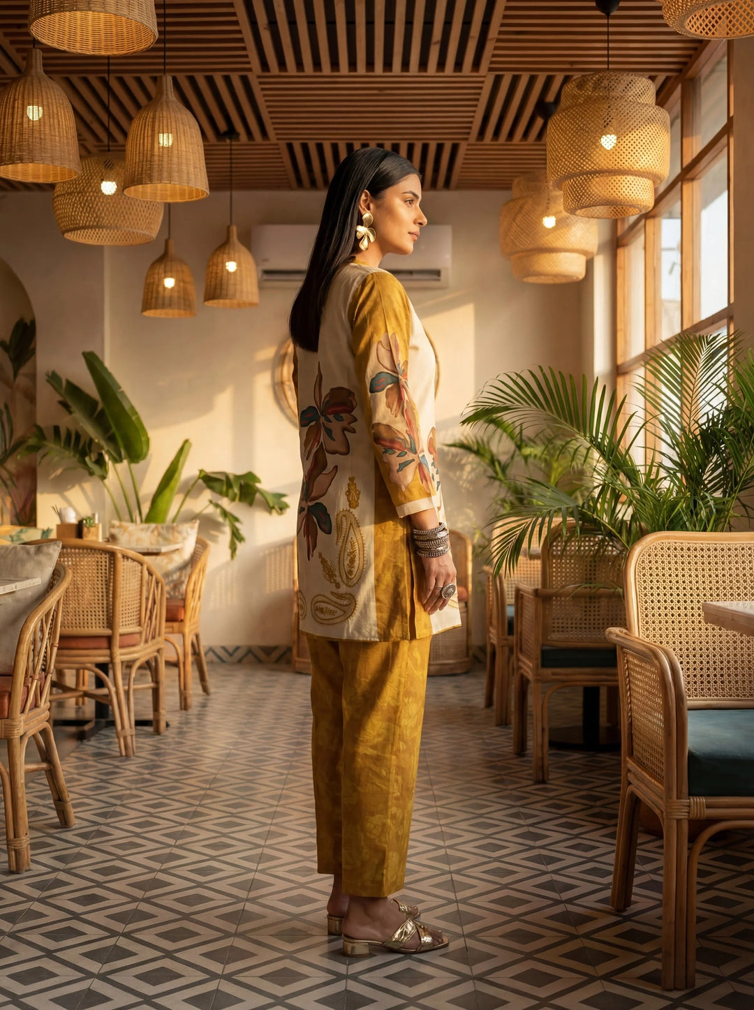 Printed Cotton Co-Ord Set