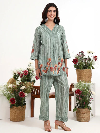 Printed Cotton Co-Ord Set